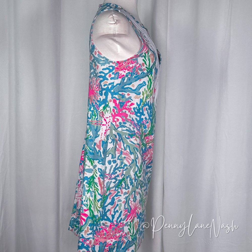 Lilly Pulitzer Harper Shift Dress Multi Coral Bay - Picture 9 of 12
